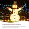 Glitzhome® 4ft. Lighted Christmas 3D Foldable Fabric Snowman Outdoor Décor